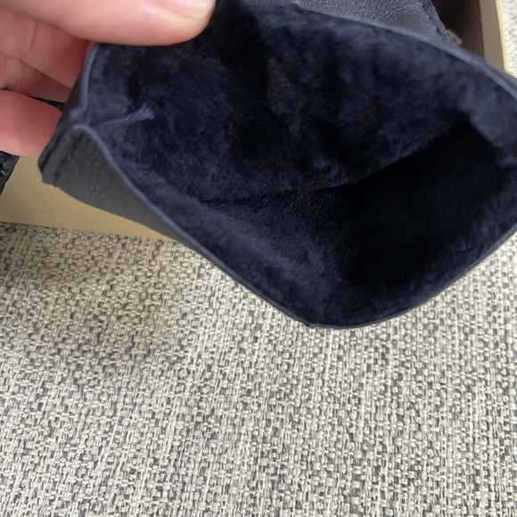 Yiseven Men’s 100% Leather Gloves sz M Navy Blue - Picture 5 of 9